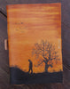Handmade retro vintage tree man custom notebook/travel book/diary/journal
