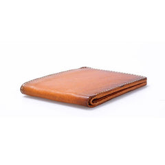 Vintage Leather Men Slim Small Wallet Bifold billfold Wallet for Men