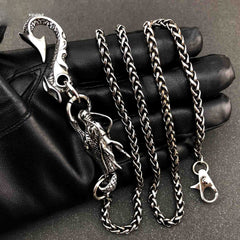 Badass Silver Dragon Mens Wallet Chain jeans chain jean chain Fashion Pants Chain For Men