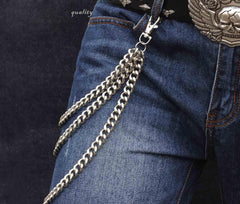 Cool Punk Mens Tri Pants Chain wallet Chain Biker Wallet Chain jeans chain jean chain For Men