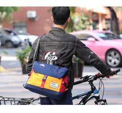 Trendy Nylon Cloth Mens Motorcycle Bag Postman Bag Messenger Bag Side Bag For Men