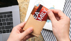 Unique Leather Mens Card Wallet Front Pocket Wallets Small Change Wallet for Men