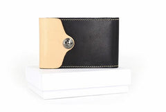 Unique Leather Mens Card Wallet Front Pocket Wallets Small Change Wallet for Men