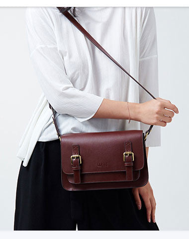 Genuine Leather Satchel bag shoulder bag for women leather crossbody bag - EverHandmade