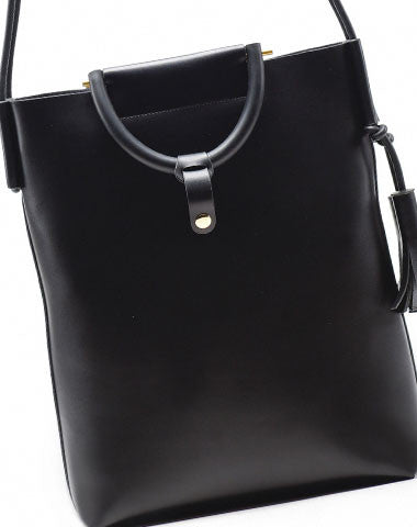 Genuine Leather handbag shoulder bag for women leather shopper bag - EverHandmade
