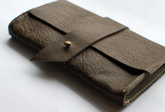 Handmade vintage womens leather long wallet leather long wallet for women - EverHandmade