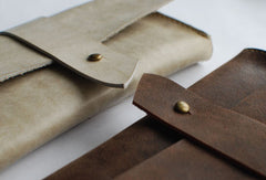 Handmade vintage womens leather long wallet leather long wallet for women - EverHandmade