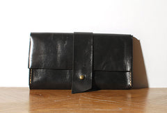 Handmade vintage womens leather long wallet leather long wallet for women