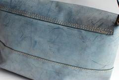 Handmade vintage rustic retro leather crossbody messenger Shoulder Bag for women - EverHandmade
