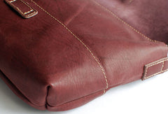 Handmade vintage rustic retro leather crossbody messenger Shoulder Bag for women - EverHandmade