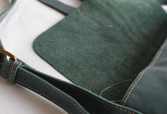 Handmade vintage rustic retro leather crossbody messenger Shoulder Bag for women - EverHandmade