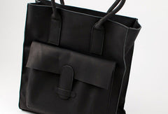 Handmade vintage rustic leather small tote bag shoulder bag handbag for women lady - EverHandmade