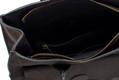 Handmade vintage rustic leather small tote bag shoulder bag handbag for women lady - EverHandmade