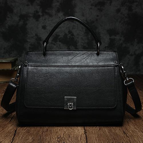 Red Vintage Womens Leather Satchel Handbags Brown Shoulder Bag Purses for Ladies DD83688112