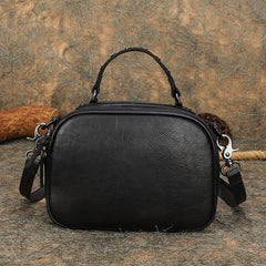 Vintage Green Leather Womens Around Handbag Shoulder Bags Crossbody Purse for Women