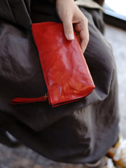 Vintage Black Leather Wristlet Wallet Womens Zip Around Wallets Black Ladies Zipper Clutch Wallet for Women