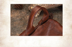 Vintage Dark Gray Leather Rucksack Womens Best School Backpack Ladies Leather Backpack Purses