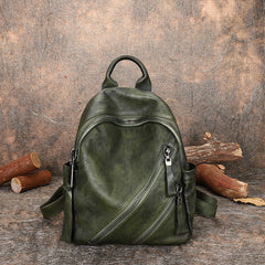 Vintage Leather Rucksack Womens Best School Backpack Ladies Leather Backpack Purses