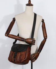 Best Brown Leather Womens Shoulder Bag Vintage - Closure Detail