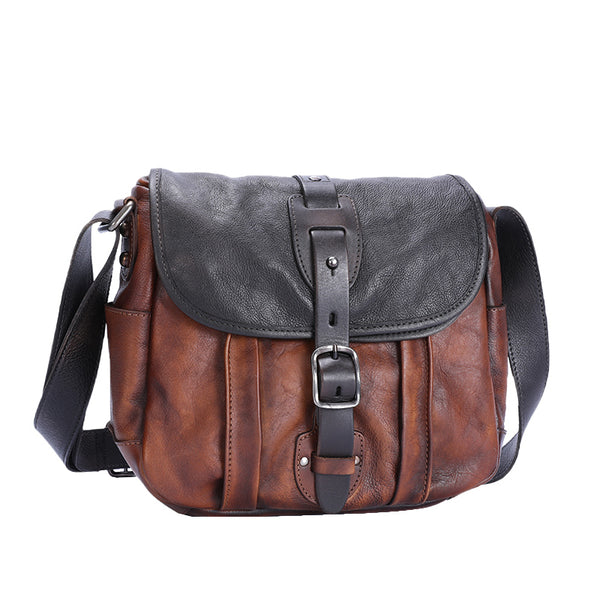Best Black Gray Leather Womens Shoulder Bag - Bill Slots Detail
