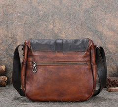 Best Coffee Leather Womens Shoulder Bag Vintage School Messenger Bag for Ladies