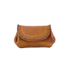 Vintage Women Red Leather Billfold Wallet Lace Coin Wallet Change Wallet For Women