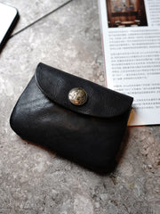 Vintage Women Coffee Leather Billfold Wallet Slim Coin Wallets Headphone Case Cord Organizer For Women