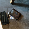 Vintage Women Mini Yellow Leather Zip Coin Pouch Small Coin Wallet Change Wallet For Women