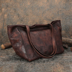Womens Black Gray Leather Tote Bags Vintage Womens Handbag Shopper Bag Purse for Ladies