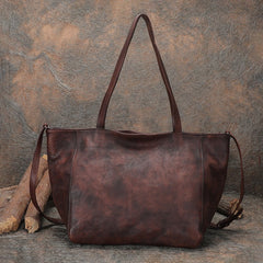 Womens Black Gray Leather Tote Bags Vintage Womens Handbag Shopper Bag Purse for Ladies