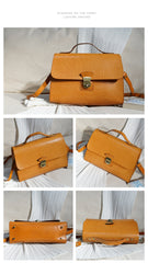 Vintage Womens Tan Leather Doctor Handbags Shoulder Purses Tan Doctor Purses for Women