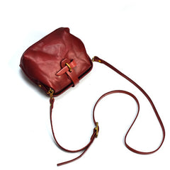 Vintage Womens Red Leather Doctor Shoulder Bag Side Purses Doctor Crossbody Purses for Women