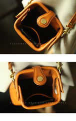 Vintage Womens Red Leather Small Doctor Shoulder Purse Red Doctor Crossbody Purses for Women