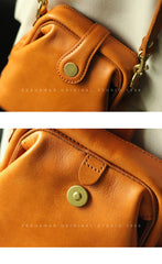 Vintage Womens Red Leather Small Doctor Shoulder Purse Red Doctor Crossbody Purses for Women