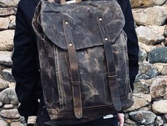 Vintage Canvas Backpack for men Travel Bag for men