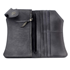 mens chained wallets​ leather chain wallet biker chain wallet leather wallet with chain​