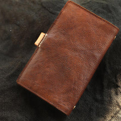 Vintage Handmade Leather Journal Notepad Brown Notebook For Men