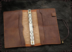 Vintage Handmade Leather Journal Notepad Brown Notebook For Men