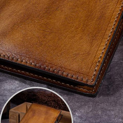 Purple Vintage Womens Leather Bifold Slim Brown Small Wallet BLue billfold Wallet Purse for Ladies