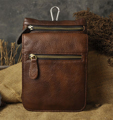 Vintage Leather Belt Pouches for Men Waist Bag BELT BAGs Shoulder Bag For Men