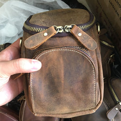 Vintage Leather Belt Pouch for Men Waist Bags BELT BAG Shoulder Bag For Men