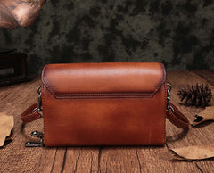 Vintage Leather Brown Womens Small Shoulder Purse Red Shoulder Bag Green Crossbody Purse For Women