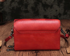 Vintage Leather Brown Womens Small Shoulder Purse Red Shoulder Bag Green Crossbody Purse For Women