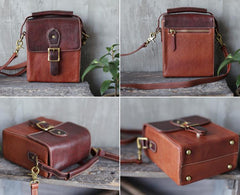 Vintage Leather Bucket Bag Green Box Bags Purses - Annie Jewel