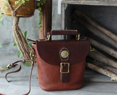 Vintage Leather Bucket Bag Handbags Purses - Annie Jewel