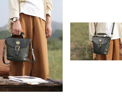 Vintage Leather Bucket Bag Handbags Purses - Annie Jewel