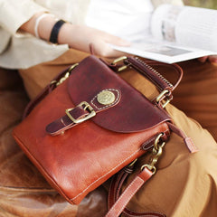Vintage Leather Bucket Bag Handbags Purses - Annie Jewel