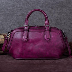 Tan Vintage Womens Leather Doctor Bags Doctor Handbag Doctor's Shoulder Bag Purse for Ladies