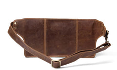 Vintage Leather Fanny Pack Mens Waist Bag Hip Pack Belt Bag Bumbag for Men