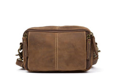 Vintage Leather Fanny Pack Mens Waist Bag Hip Pack Belt Bag Bumbag for Men